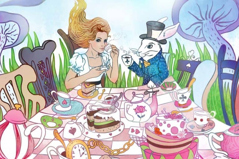 Alice im Wunderland Geschirr (depositphotos.com)