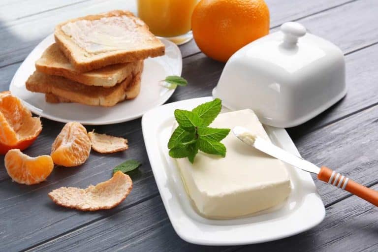 Weiße Porzellan Butterdose (depositphotos.com)